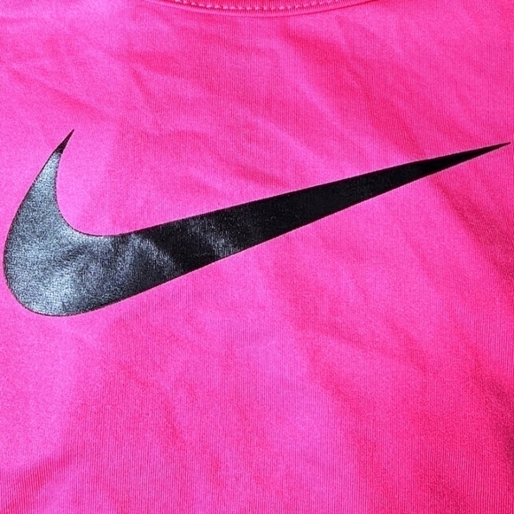 Nike Pro Women's Dri Fit Athletic Tank Top Hot Pink/Black Size Medium EUC - Picture 3 of 7